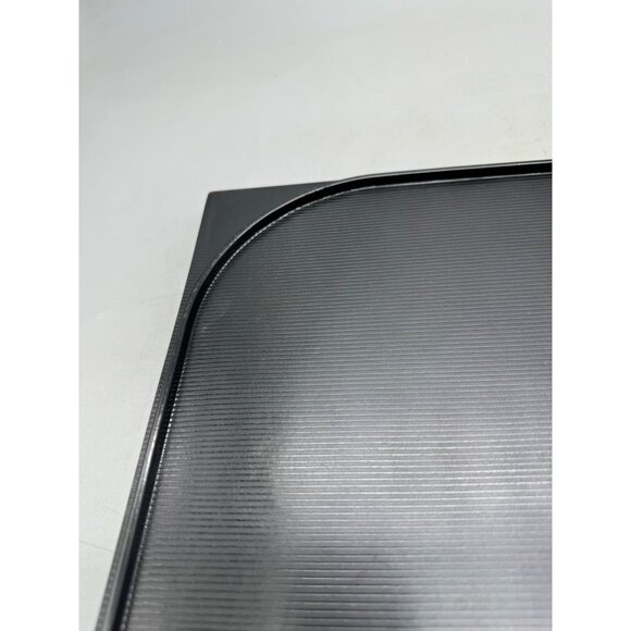 Japanese Black shine rectangle plastic Tray Red Rim - Elegant Design READ NEW - Picture 7 of 8